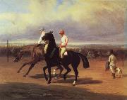 Alfred Dedreux Oil undated before the race china oil painting reproduction